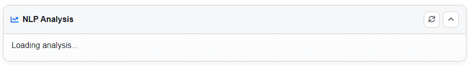 Loading NLP Analysis Message